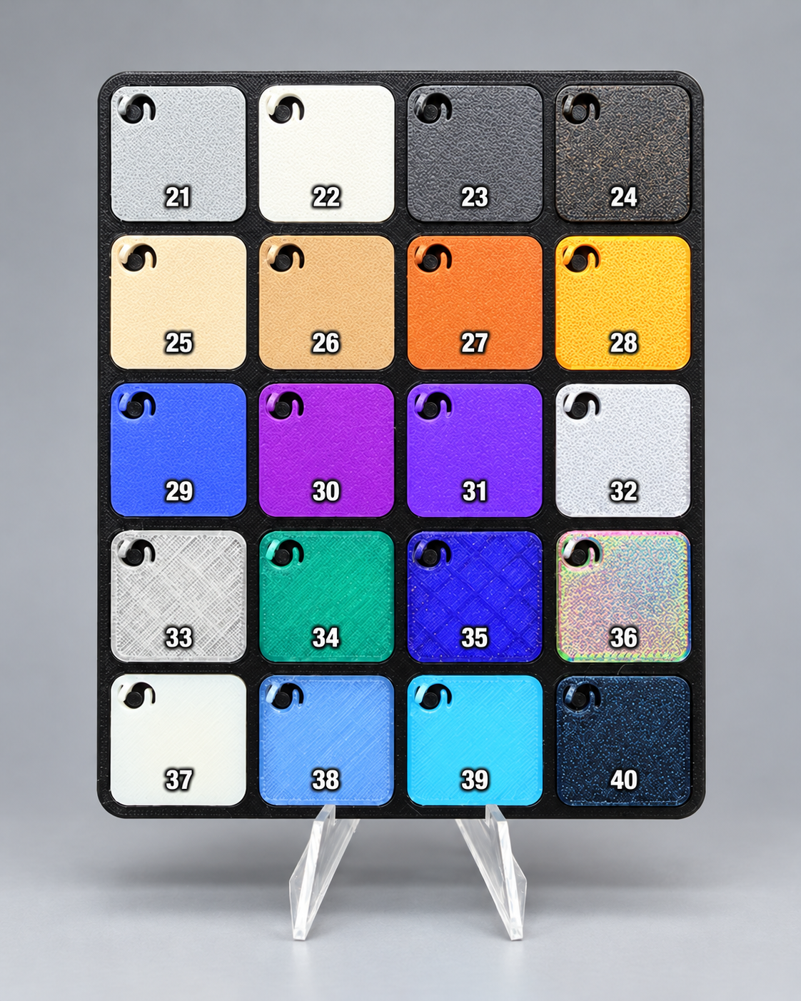 20 Slot Geiger 1 oz Silver Bar Storage Box Holder NO ASSAY Bare Bars Pick Color