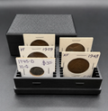 30 Slot 2x2 Cardboard Coin Flip Storage Box Silver Copper Holder