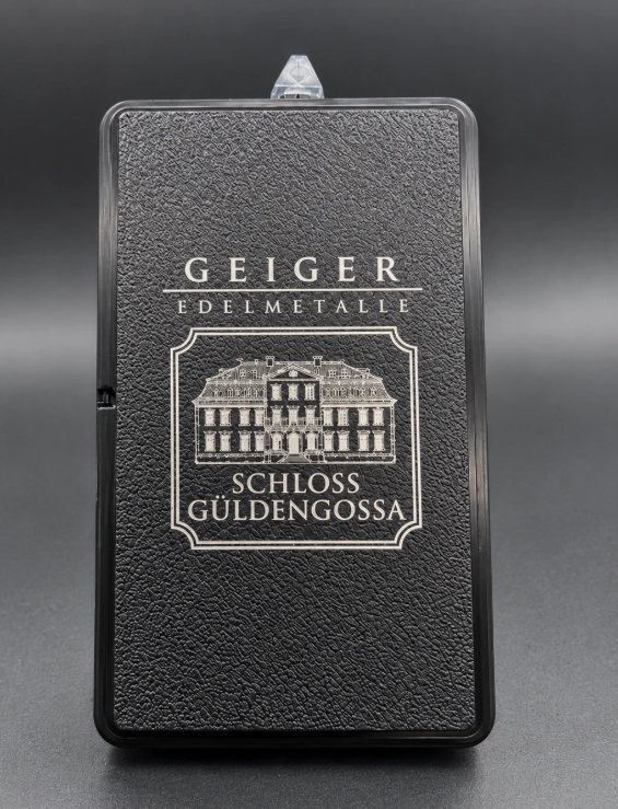 Geiger Edelmetalle Assay Storage Box Holds 10 - Fits 1g 5g 10g w Engraved Logo