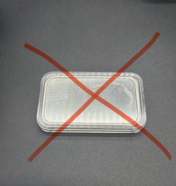 Silver Bar Storage Box 1oz Stackers in Square Capsules 10 Slot Holder Case