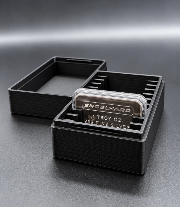 10 Slot 1oz Silver Bar Stacker Capsule Storage Box Air-Tite Holder - Pick Color