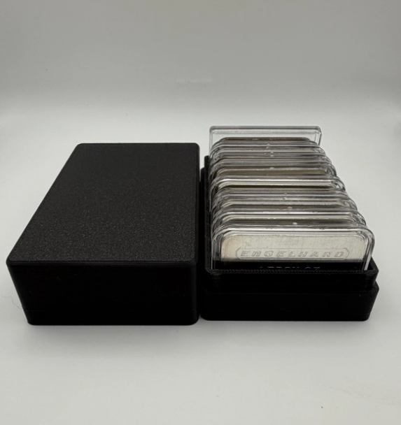 1 oz Silver Bar Stacker Capsule Storage Box 10 Slot Universal Bullion Holder
