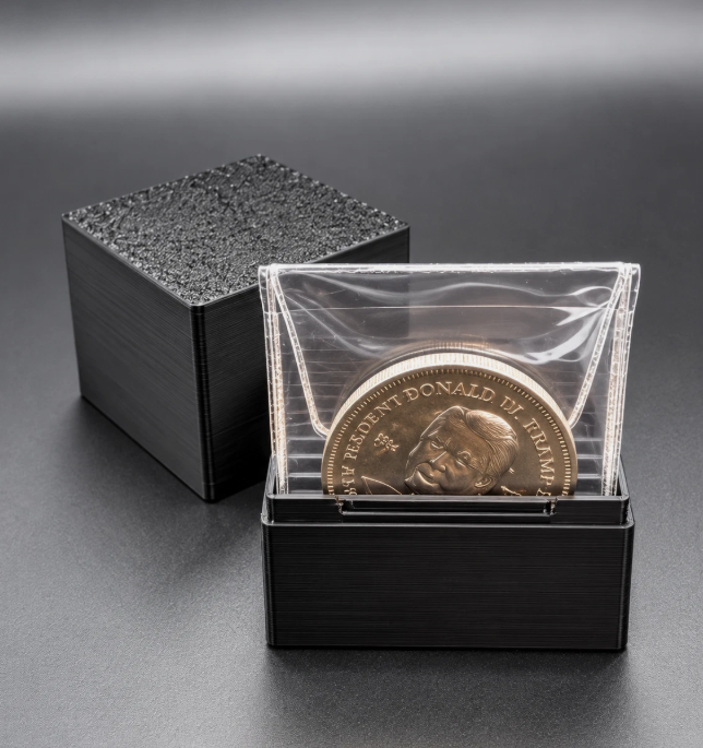Silver Coin Storage Box Holds 10 2x2 Plastic Coin Holders