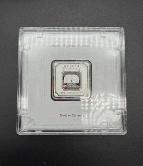 5 Slot Geiger Edelmetalle Assay Storage Box 20g 1oz Gold Silver - Engraved