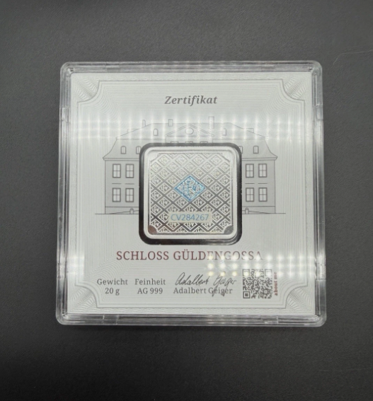 5 Slot Geiger Edelmetalle Assay Storage Box 20g 1oz Gold Silver - Engraved