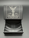 5 Slot Libertad 2oz 5oz Coin Capsule Storage Box Holder Air-Tite Y47 Y65 ENGRAVED