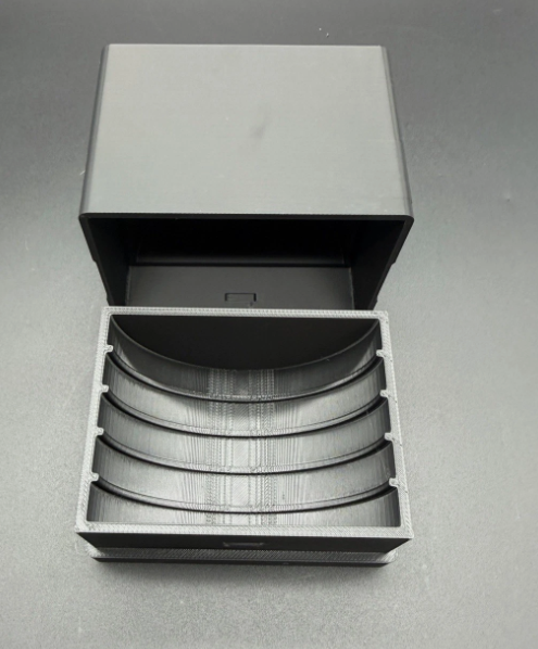 5 Slot Libertad 2oz 5oz Coin Capsule Storage Box Holder Air-Tite Y47 Y65 ENGRAVED