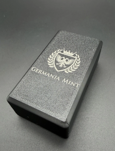 Germania Mint 1 oz Silver Bar Storage Box Holder Case – Holds 20 Bars - ENGRAVED
